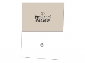 岸和田市荒木町、土地の間取り画像です