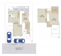 和泉市はつが野、中古一戸建ての間取り画像です