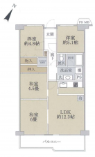 和泉市池田下町、マンションの間取り画像です
