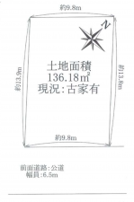 岸和田市宮前町、土地の間取り画像です
