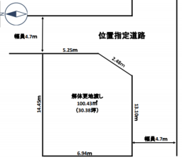 和泉市伏屋町、土地の間取り画像です