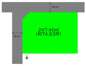 和泉市緑ケ丘、土地の間取り画像です