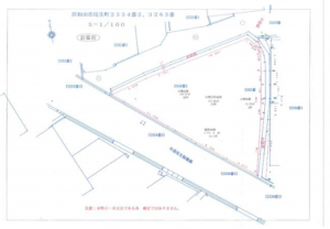 岸和田市尾生町、土地の間取り画像です