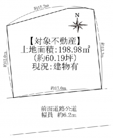和泉市緑ケ丘、土地の間取り画像です