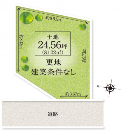 和泉市上町、土地の間取り画像です