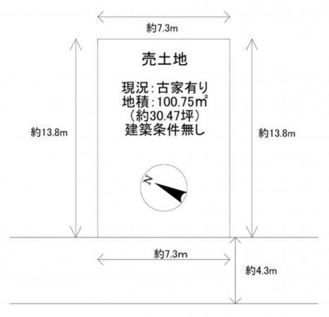 和泉市伏屋町、土地の間取り画像です
