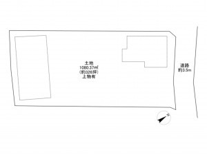 岸和田市岡山町、土地の間取り画像です