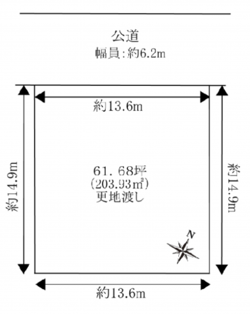 和泉市緑ケ丘、土地の間取り画像です