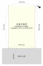 和泉市光明台、土地の間取り画像です