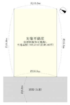 和泉市光明台、土地の間取り画像です