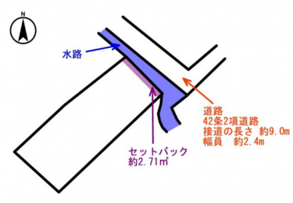 和泉市葛の葉町、土地の間取り画像です