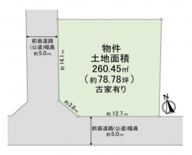 和泉市弥生町、土地の間取り画像です