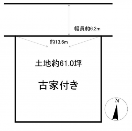 和泉市緑ケ丘、土地の間取り画像です
