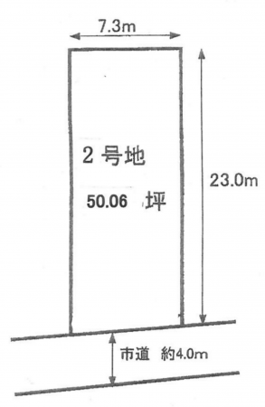 岸和田市額原町、土地の間取り画像です