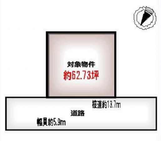 岸和田市上松町、土地の間取り画像です