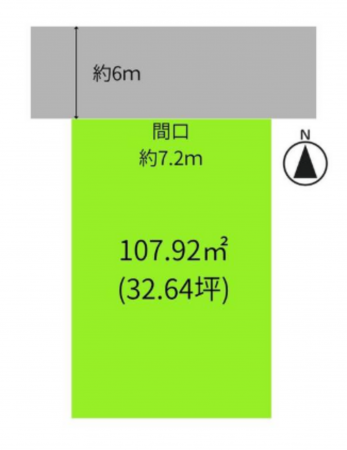 和泉市唐国町、土地の間取り画像です