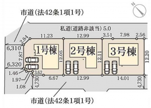 岸和田市上松町、新築一戸建ての画像です