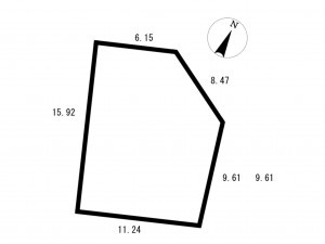 多賀城市八幡、土地の間取り画像です