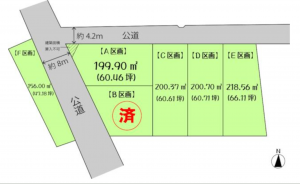 多賀城市新田、土地の画像です