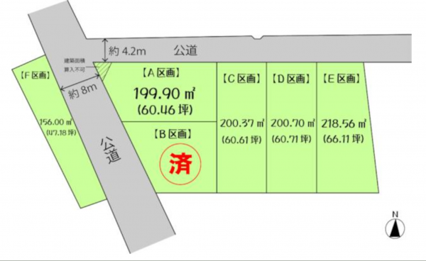 多賀城市新田、土地の画像です