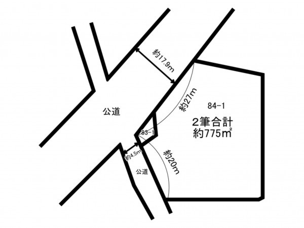 多賀城市高崎、土地の間取り画像です