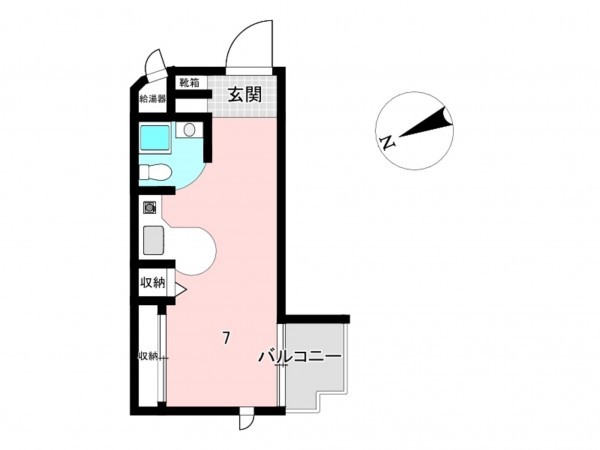 仙台市宮城野区新田、マンションの間取り画像です