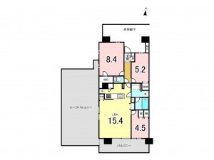 仙台市宮城野区新田東、マンションの間取り画像です