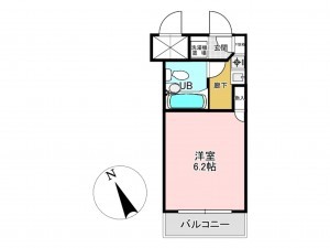 仙台市宮城野区原町、マンションの間取り画像です