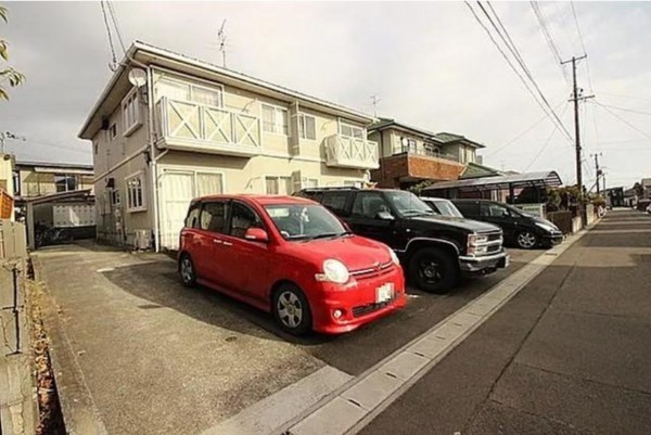 仙台市宮城野区鶴ケ谷、収益物件/アパートの駐車場画像です