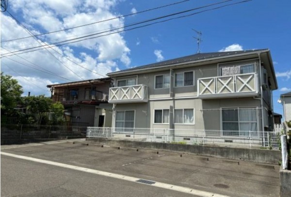 仙台市宮城野区鶴ケ谷、収益物件/アパートの前面道路を含む現地写真画像です