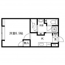 仙台市宮城野区福田町、収益物件/マンションの間取り画像です