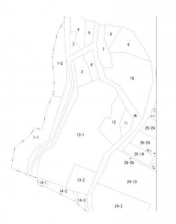 仙台市宮城野区岩切、土地の間取り画像です
