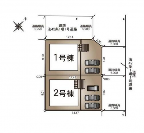 仙台市宮城野区安養寺、新築一戸建ての画像です