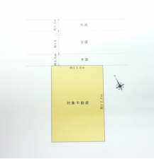 仙台市宮城野区鶴ケ谷、土地の間取り画像です