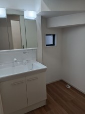 仙台市宮城野区福田町、新築一戸建ての洗面画像です