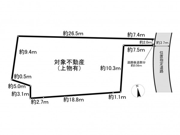 仙台市宮城野区二の森、土地の間取り画像です