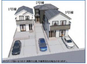 仙台市宮城野区福住町、新築一戸建ての画像です