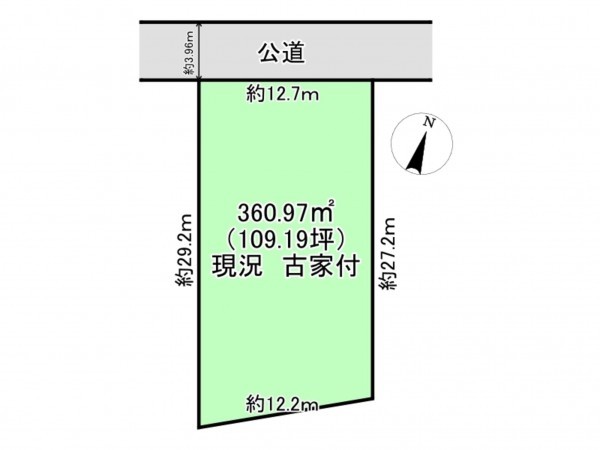 多賀城市下馬、土地の間取り画像です