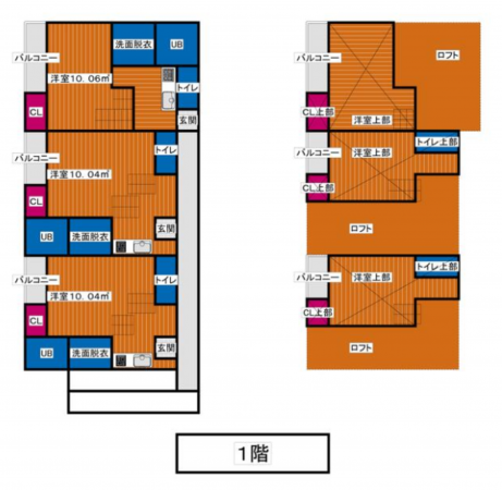 仙台市宮城野区新田、収益物件/アパートの間取り画像です