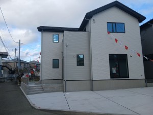 仙台市宮城野区福田町、新築一戸建ての外観画像です