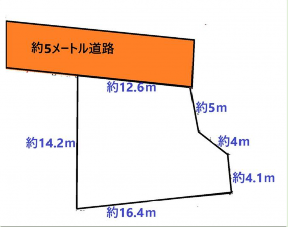 仙台市宮城野区岩切、土地の間取り画像です