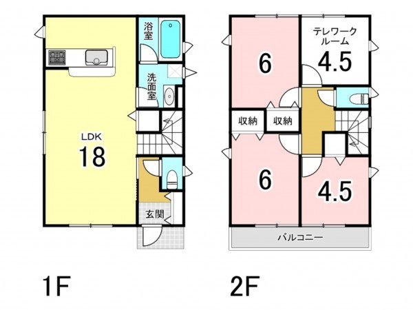 多賀城市高崎、新築一戸建ての間取り画像です