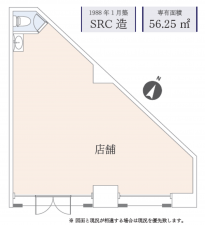 仙台市宮城野区福室、収益物件/店舗の間取り画像です