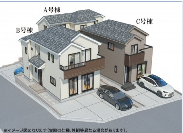 仙台市宮城野区鶴ケ谷東、新築一戸建ての画像です