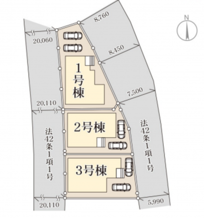 仙台市宮城野区福室、新築一戸建ての画像です