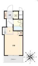 多賀城市桜木、マンションの間取り画像です