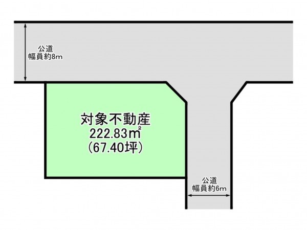 仙台市宮城野区東仙台、土地の間取り画像です