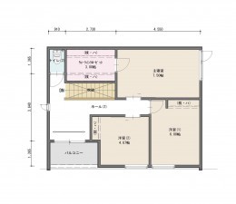 塩竈市南錦町、新築一戸建ての間取り画像です
