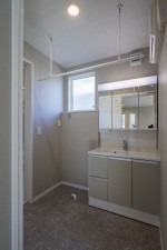 塩竈市南錦町、新築一戸建ての洗面画像です