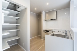 塩竈市南錦町、新築一戸建てのキッチン画像です